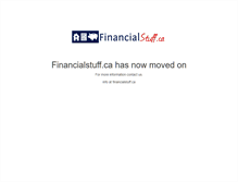 Tablet Screenshot of financialstuff.ca